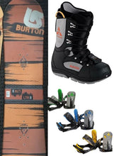 Load image into Gallery viewer, Burton LTR Cruzer 100,110,120,130,140CM Snowboard Package Beginner-Intermediate