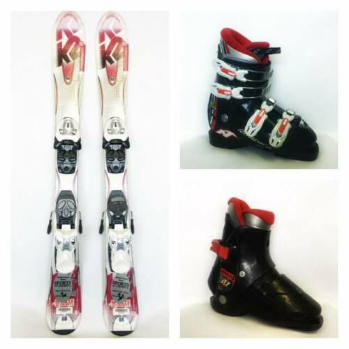 K2 Rocker Kids Ski package 124cm +BOOTS Shoe sizes 16.5+ Your Choice